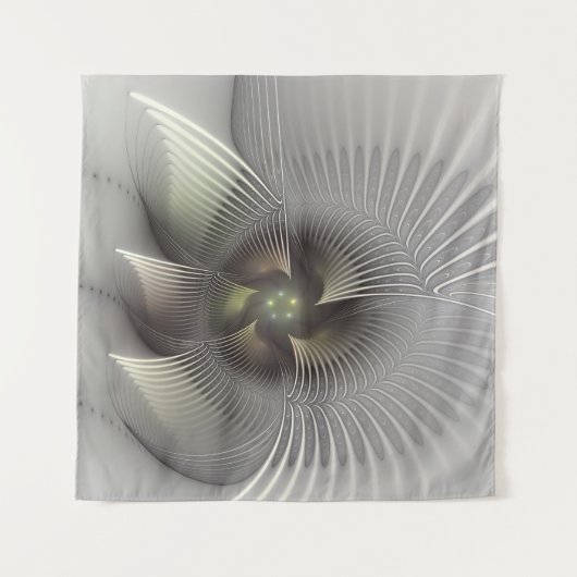 Tenture Art fractal Abstrait moderne en 3D (Devant (Horizontal))