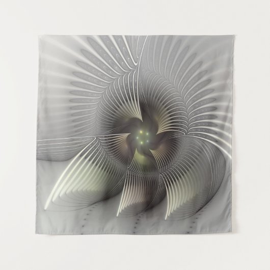 Tenture Art fractal Abstrait moderne en 3D (Devant)