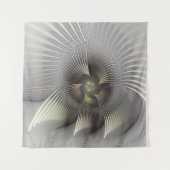 Tenture Art fractal de forme 3D abstraite moderne (Devant)