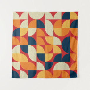 Tenture Art Générique : Cercles en quarts colorés