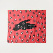 Tenture Art gothique d'Halloween - Yeux Éffrayants à main  (Devant (Horizontal))