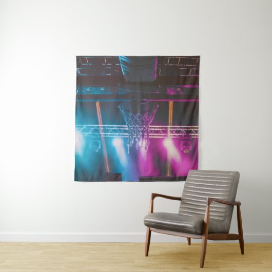 Tenture Art graphique de basket-ball cool (En situation)