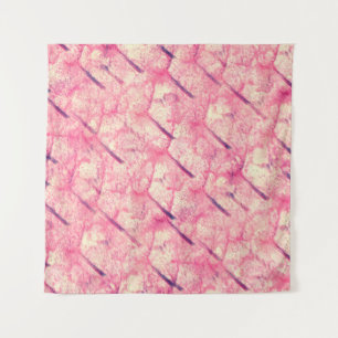 Tenture art L'aquarelle rose encre couleur rose