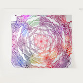 Tenture Art Mandala Vibrant Beau Chic Élégant Élégant (Devant (Horizontal))