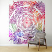 Tenture Art Mandala Vibrant Beau Chic Élégant Élégant (En situation)
