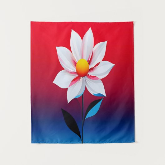 Tenture Art moderne minimaliste des fleurs (Devant)