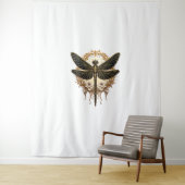 Tenture Art Nouveau Dragonfly Elegant Steampunk (En situation)