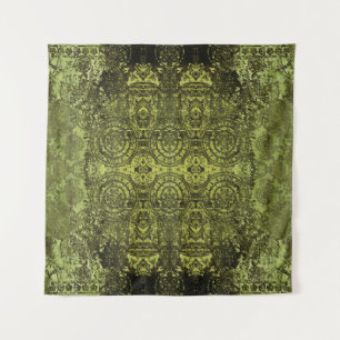 Tenture Art Nouveau : Ornement Vintage coloré.