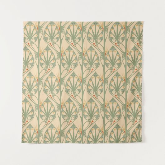 Tenture Art Nouveau, Retro Fond d'écran design. (Devant)