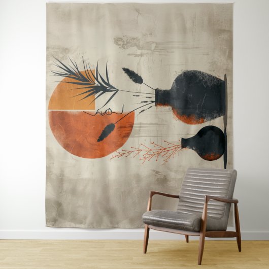 Tenture Art numérique d'illustration (En situation)