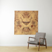 Tenture art numérique sacré de la géométrie de sphinx de (En situation)