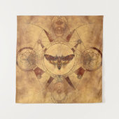 Tenture art numérique sacré de la géométrie de sphinx de (Devant)