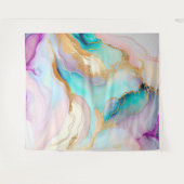 Tenture Art parties scintillant abstrait en marbre pastel (Devant (Horizontal))