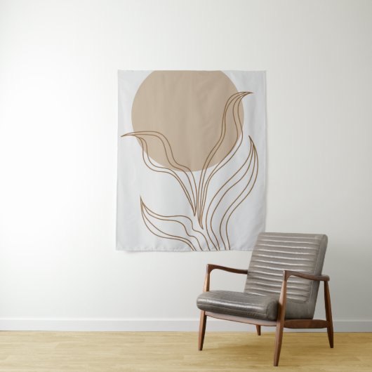 Tenture Art plante moderne (En situation)