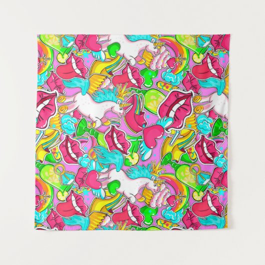 Tenture Art pop (Devant (Horizontal))