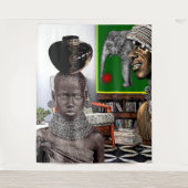 Tenture Art pop de style africain (Devant)