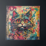 Tenture Art Pop vintage, Style Louis Wain, Beau Chat<br><div class="desc">Art Pop vintage, Style Louis Wain, Beau Chat</div>