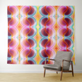 TENTURE ART PSYCHEDELIQUE ABSTRAIT MODERNE ÉLÉGANT (En situation (horizontale))