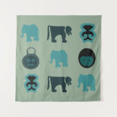 Tenture art tribal africain Abstrait (Devant)