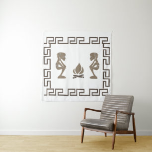 Tenture art tribal africain Abstrait
