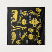 Tenture art tribal africain Abstrait (Devant (Horizontal))