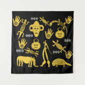 Tenture art tribal africain Abstrait (Devant)