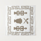 Tenture art tribal africain Abstrait (Devant (Horizontal))