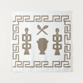 Tenture art tribal africain Abstrait (Devant)