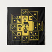 Tenture Art tribal africain abstrait (Devant)