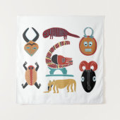 Tenture art tribal africain Abstrait (Devant)