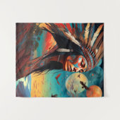 Tenture Art tribal autochtone (Devant (Horizontal))