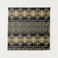 Art tribal, géométrique ethnique, motif coloré.
