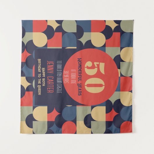 Tenture Art vectoriel Abstrait (Devant (Horizontal))