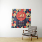 Tenture Art vectoriel Abstrait (En situation)