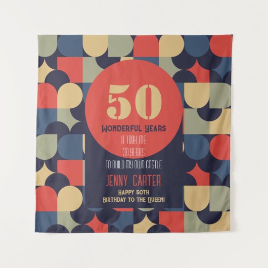 Tenture Art vectoriel Abstrait (Devant)