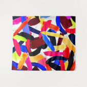 Tenture Art Vibrant couleur brosse éclatante d'explosion a (Devant (Horizontal))