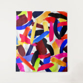 Tenture Art Vibrant couleur brosse éclatante d'explosion a (Devant)