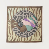 Tenture artisanat africain des femmes boho (Devant (Horizontal))