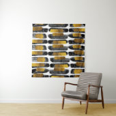 Tenture Artisterie Dorée : Abstrait Noir et Or (En situation (horizontale))