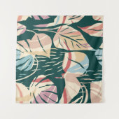 Tenture Artistic seamless pattern with abstract leaves. Mo (Devant (Horizontal))