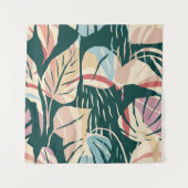 Tenture Artistic seamless pattern with abstract leaves. Mo (Devant)