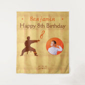 Tenture Arts martiaux Karate Anniversaire de enfant Party (Devant)