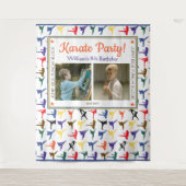 Tenture Arts martiaux modernes Karate Anniversaire de enfa (Devant)