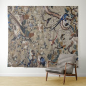 Tenture asiatique, antique, soie, Peinture, nature, Oiseau (En situation (horizontale))