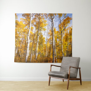 Tenture Aspen Groove Feuilles de automne jaunes