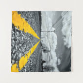 Tenture Asphalt Jaune Road Photographie créative (Devant (Horizontal))