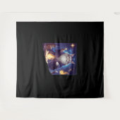 Tenture Assistant Cat magique Cute Assistant Purrfect Assi (Devant (Horizontal))