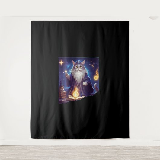 Tenture Assistant Cat magique Cute Assistant Purrfect Assi (Devant)