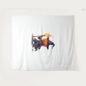 Tenture Assistant citrouille - Sorcier magique Halloween T (Devant (Horizontal))