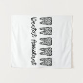 Tenture Assistant dentaire | Cadeaux pour dentiste adjoint (Devant (Horizontal))